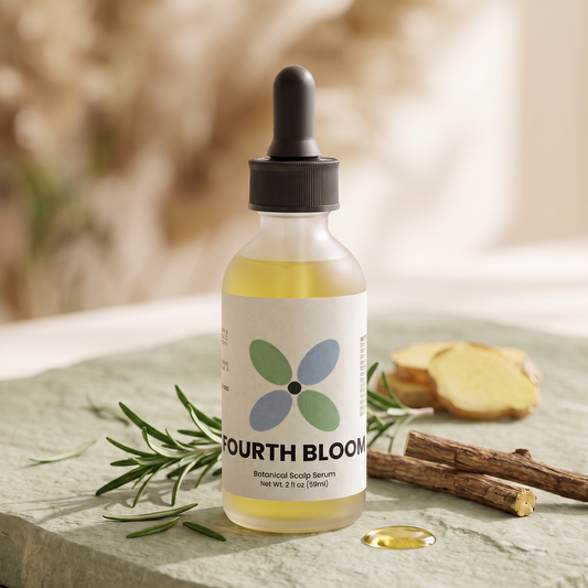 Fourth Bloom Botanical Scalp Serum with natural ingredients